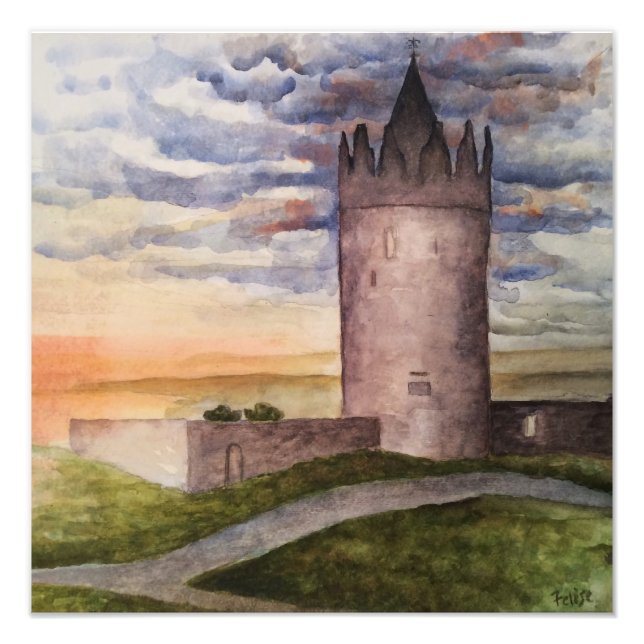 Foto Impresión de fotografías de castillos irlandeses y (Frente)