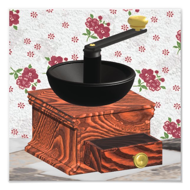 Foto Impresión de fresado de café (Frente)