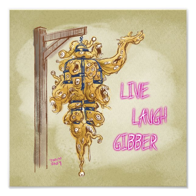 Foto Impresión de Gibber de Live Laugh (Frente)