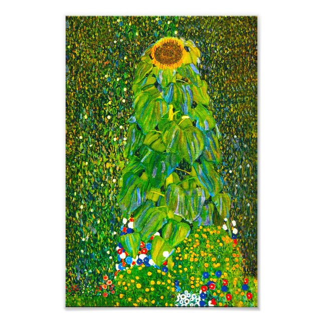Foto Impresión de girasol Gustav Klimt (Frente)