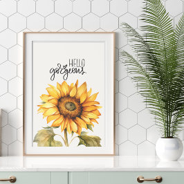 Foto Impresión de girasol "Hello Gorgeous"