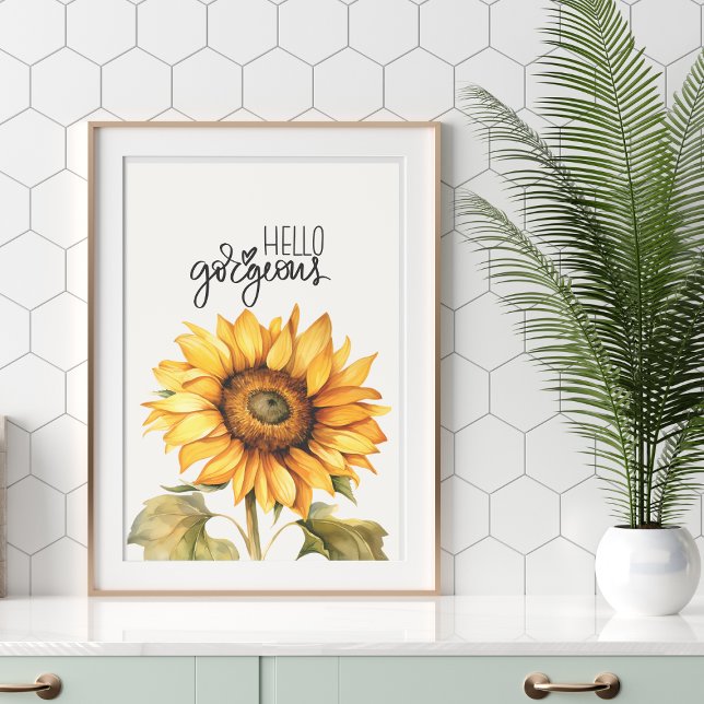 Foto Impresión de girasol "Hello Gorgeous" (Subido por el creador)