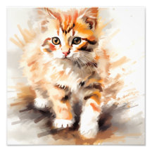 Impresión de guardería de gatitos y habitaciones i