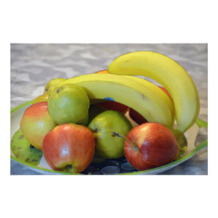 Foto impresión de imagen de frutas coloridas. Plátano, 