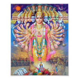 Foto Impresión de Krishna Vishvarupa (8" x 10")