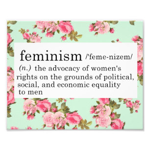 Foto Impresión de la definición del feminismo