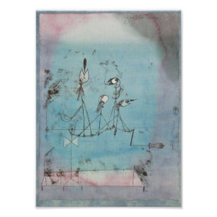 Foto Impresión de la máquina de Paul Klee Twittering