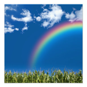 Foto Impresión de la pared del arco iris del verano