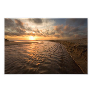 Foto Impresión de la puesta del sol de la playa: Playa