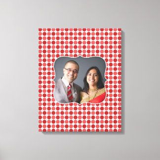 Foto: impresión de lienzo de Red Polka [16x20] pul