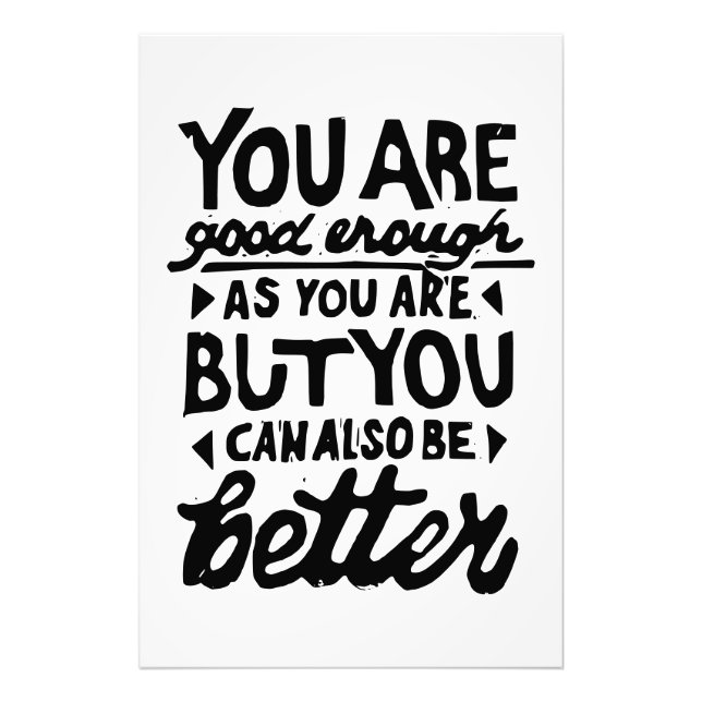 Foto Impresión de línea de cotización motivadora (Frente)