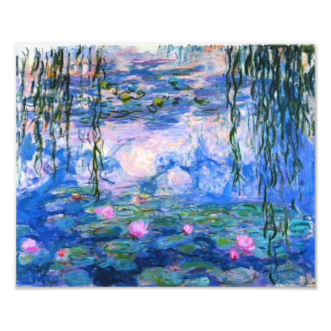Foto Impresión de lirios de agua monet (Frente)