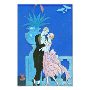 Foto Impresión de medianoche del art déco del beso