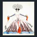 Foto Impresión de moda Georges Barbier Art Deco<br><div class="desc">Impresión Art Deco de moda. Ilustracion Art Decó de 1921. El artista francés Georges Barbier fue uno de los más famosos ilustradores de arte deco de los años 20, y pasó la mayor parte de su carrera ilustrando a señoras elegantes y parejas románticas. Este trabajo representa a una joven bonito...</div>