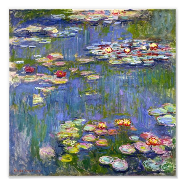 Foto Impresión de Monet Water Lilies 1916 (Frente)