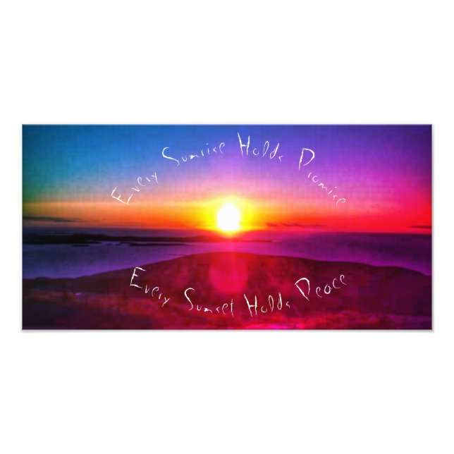 Foto Impresión de presupuesto "Cada amanecer" (Frente)