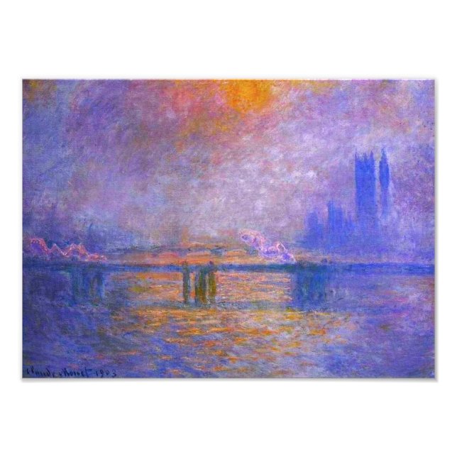 Foto Impresión de puente cruzado de caracteres monet (Frente)