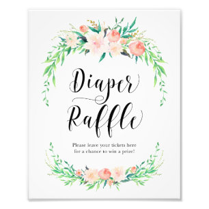 Foto Impresión de Raffle de Bouquet Diaper Delicada