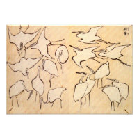 Impresión de ranas de Hokusai