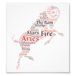 Foto Impresión de Rótulo Aries Zodiac