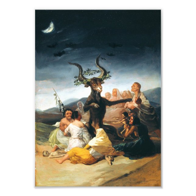 Foto Impresión de Sabbath de las brujas de Goya (Frente)