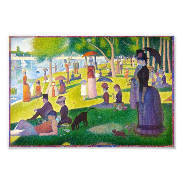 Foto Impresión de Seurat La Grande Jatte (Frente)