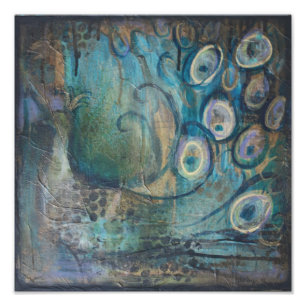 Foto Impresión del arte del pavo real