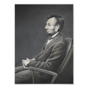 Foto Impresión del arte del retrato de Abraham Lincoln