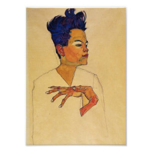 Foto Impresión del autorretrato de Egon Schiele