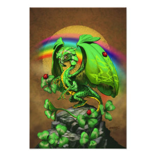 Foto Impresión del dragón 13x19 del trébol de la sue