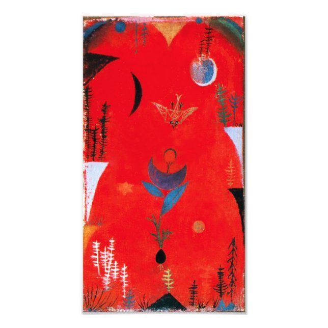 Foto Impresión del mito de las flores de Paul Klee (Frente)