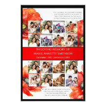 Impresión del Poster del Servicio de Conmemoración