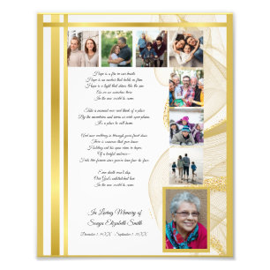 Foto Impresión del Poster del Servicio de Conmemoración