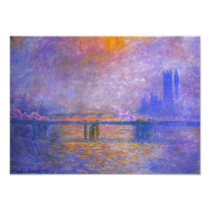 Foto Impresión del puente cruzado de Monet Charing