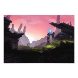 Foto Impresión del valle épico de la fantasía.