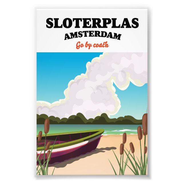 Foto Impresión en lienzo de Sloterplas Amsterdam (Frente)