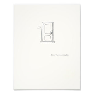 Foto Impresión en pared de línea minimalista/ Puerta ce