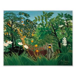 Foto Impresión exótica del paisaje de Henri Rousseau