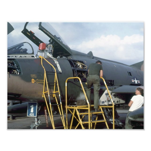 Foto Impresión F-100 Vietnam 1968 (Frente)