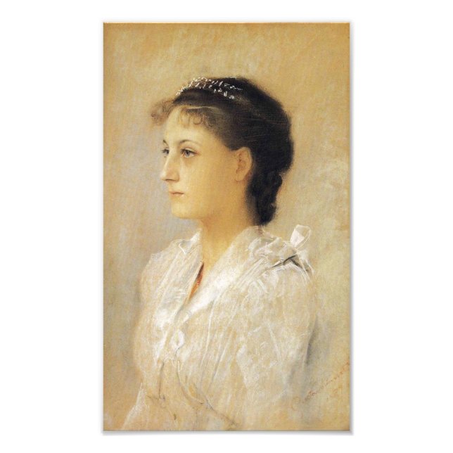 Foto Impresión flotante Gustav Klimt Emilie (Frente)