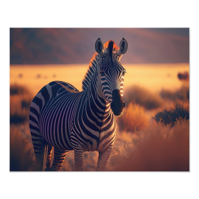 Foto Impresión fotográfica-Cebra (Frente)
