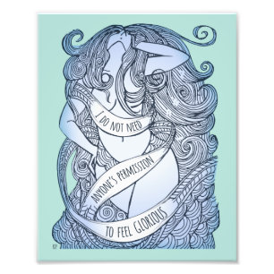 Foto Impresión mediana gloriosa en la capa marina