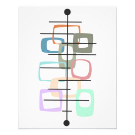 Foto Impresión moderna de mediados de siglo