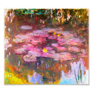 Foto Impresión Monet Purple Water Lilis