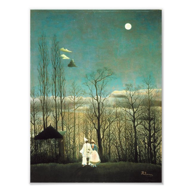 Foto Impresión nocturna del Carnaval de Henri Rousseau (Frente)