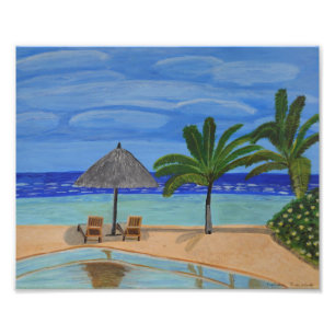 Foto Impresión paisajística de Maldivas