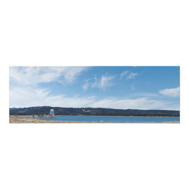 Foto Impresión panorámica del lago Big Bear (Frente)