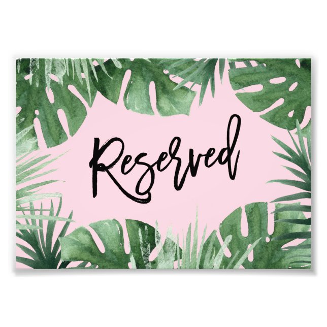 Foto Impresión reservada de trópicos (Frente)