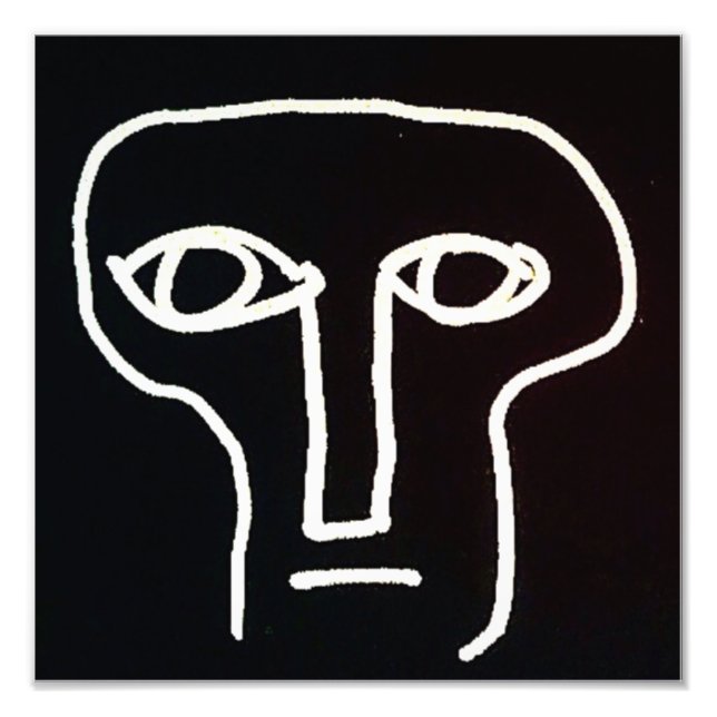 Foto Impresión "Sam" en blanco y negro (Frente)