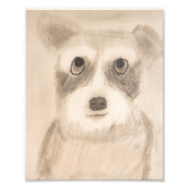 Foto Impresión Schnauzer sombreada de 8" x 10"